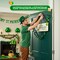 4E's Novelty Hanging St. Patricks Day Shamrock Wood Decor Sign, Green Wooden Door Hanger for Front Doors, Festive and Classy Saint Patricks Day Door Decoration, Lucky Shamrock Sign Home Decor